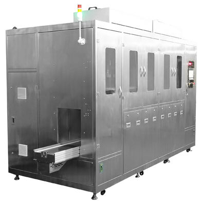 Stainless Steel Basket Washer Anti Corrosion , 380V Industrial Basket Clean Equipment