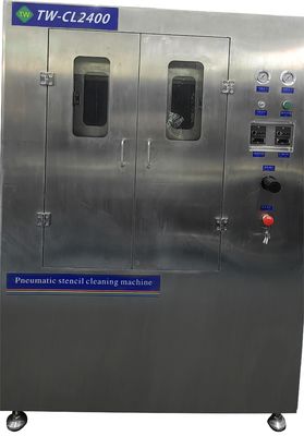 Double chamber cleaning equipment for screen, stencil, rubber screen, microporous screen and other stencil plates
