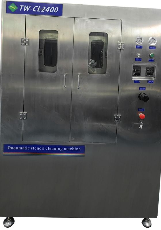 Double chamber cleaning equipment for screen, stencil, rubber screen, microporous screen and other stencil plates