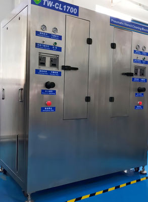 Rotary Stencil Fully Pneumatic Cleaning Equipment Antiwear Practical